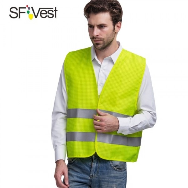 High Visibility Reflective Safety Vest Reflective Polyester Knitted Vest Workwear Security Working Clothes Petrol Station Day Ni