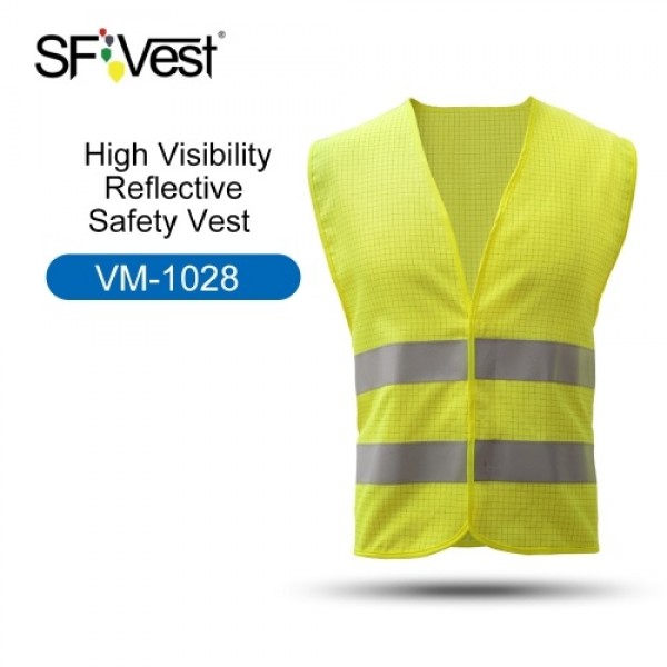 High Visibility Reflective Safety Vest Reflective Polyester Knitted Vest Workwear Security Working Clothes Petrol Station Day Ni