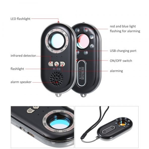 Portable Anti-spy Hidden Camera Detector