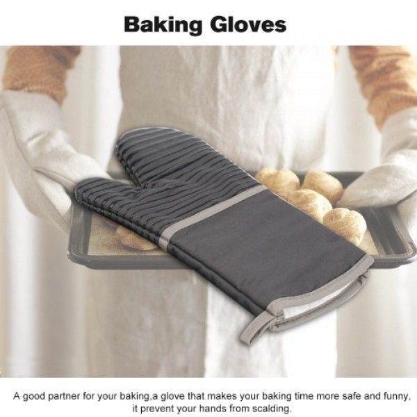 1PCS Heat Resistant Silicone Cotton Gloves