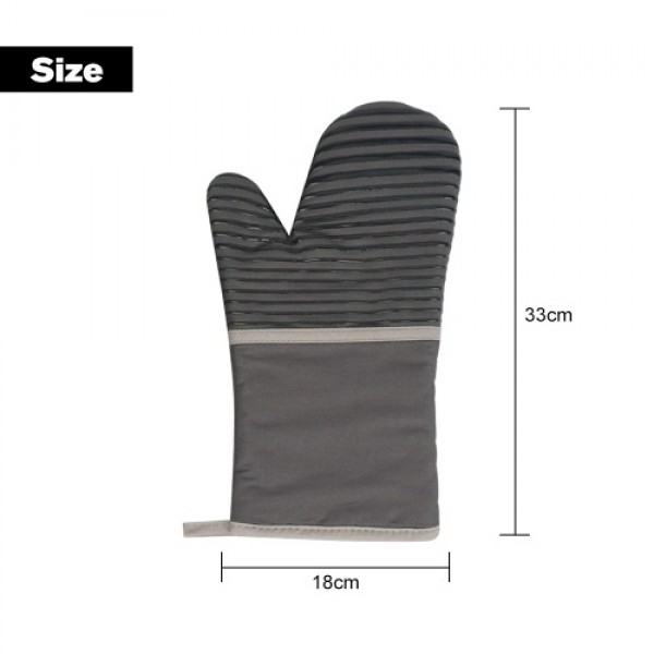 1PCS Heat Resistant Silicone Cotton Gloves