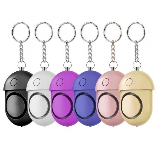 Personal Alarm/ 125-130dB Safe Sound Emergency Self-Defense Security Alarm/ Keychain/ LED Flashlight