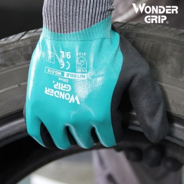 Wonder Grip Thermo Plus Coldproof Work Gloves Double Layer Latex Coated Oil Resistance Gardening Fishing Working Gloves