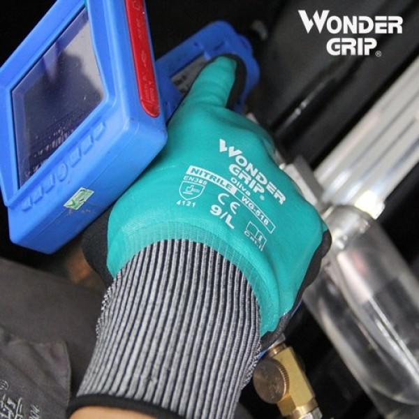 Wonder Grip Thermo Plus Coldproof Work Gloves Double Layer Latex Coated Oil Resistance Gardening Fishing Working Gloves