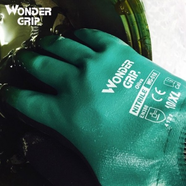 Wonder Grip Thermo Plus Coldproof Work Gloves Double Layer Latex Coated Oil Resistance Gardening Fishing Working Gloves