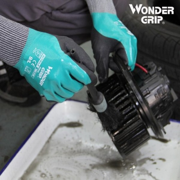 Wonder Grip Thermo Plus Coldproof Work Gloves Double Layer Latex Coated Oil Resistance Gardening Fishing Working Gloves