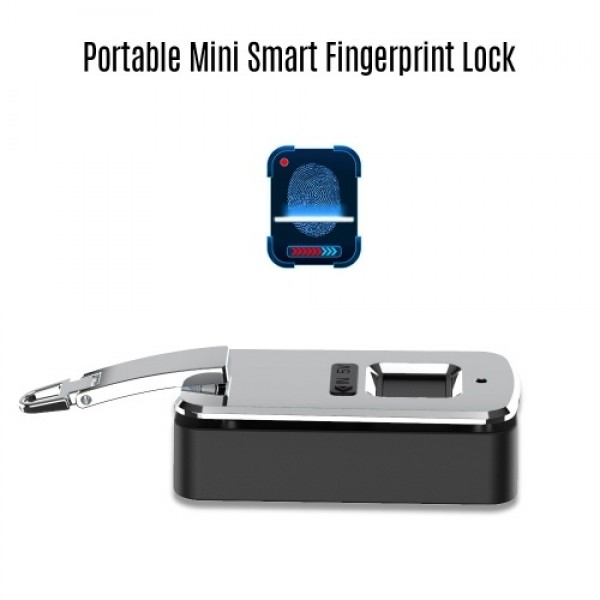 Portable Mini Smart Fingerprint Lock Smart Padlock for Suitcase Backpack Handbags