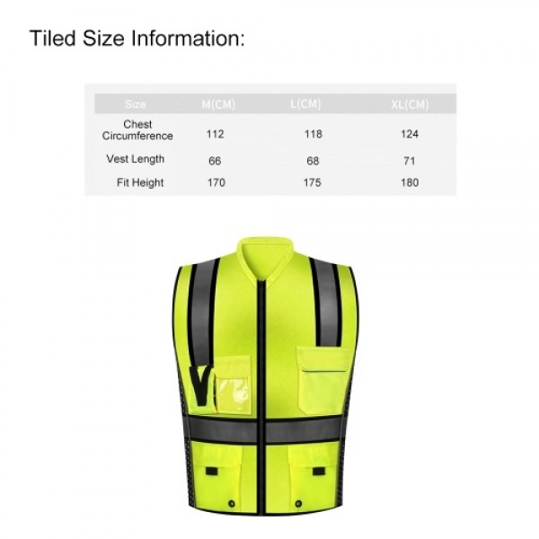 SFVest  High Visibility Reflective Safety Vest