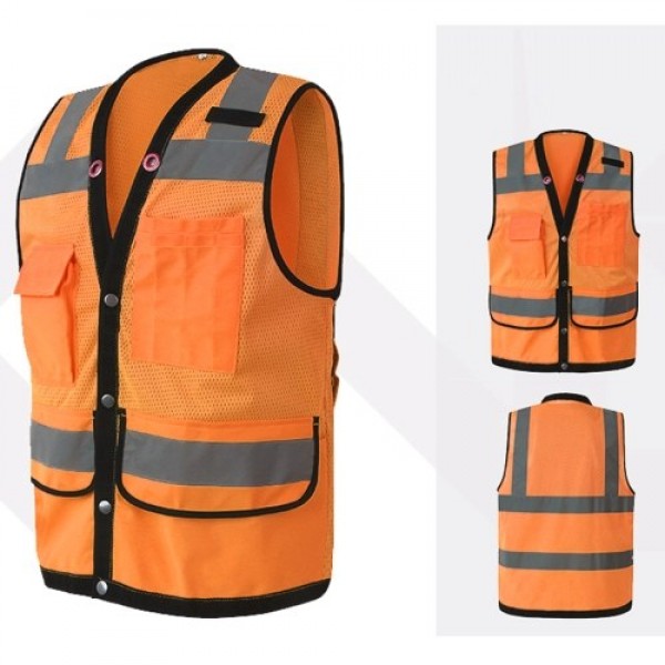 Safety Reflective Vest Workwear Security Working Clothes