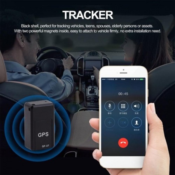 GF07 Tracking Device Mini GPS Tracker Real Time Tracking Locator Device Anti-theft Magnetic Tracker Vehicle Locator Voice Contro