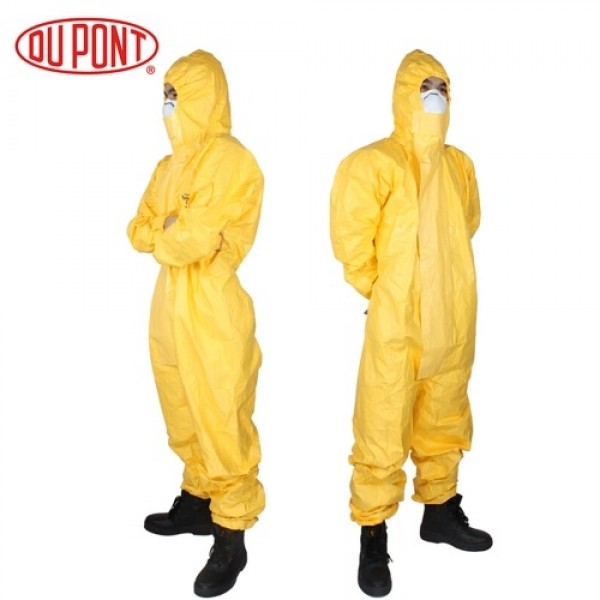 DU PONT Pro Safety Clothing Protective Coverall Chemicals Protective Clothing Hooded Sulfuric Acid Alkali Safety Coveralls Water