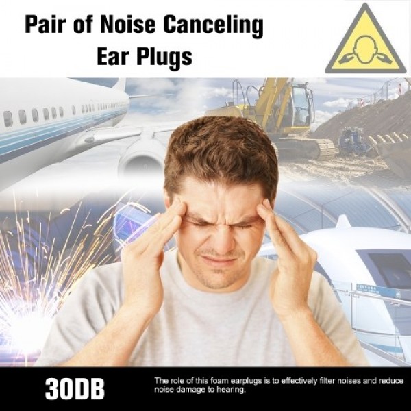 MACK'S 3 Pair Anti-noise Foam Earplugs