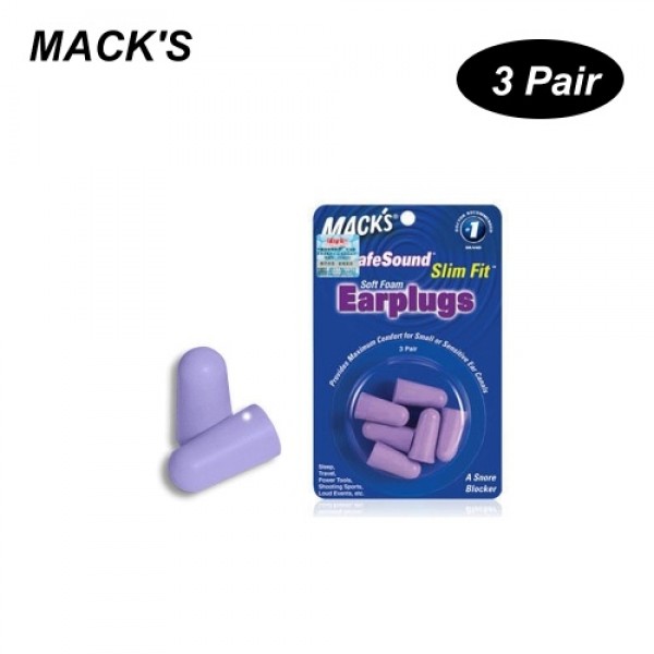 MACK'S 3 Pair Anti-noise Foam Earplugs