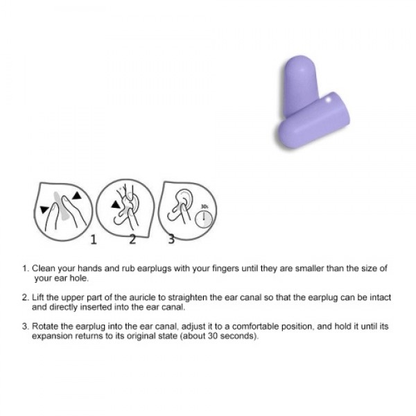 MACK'S 3 Pair Anti-noise Foam Earplugs