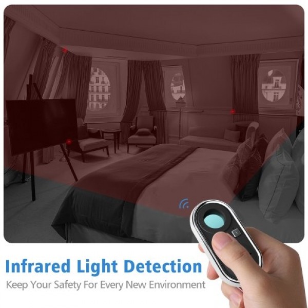 Portable Hidden Camera Detector Wireless Signal Scanner Hotel Anti-spy Prevent Monitoring Mini Finder