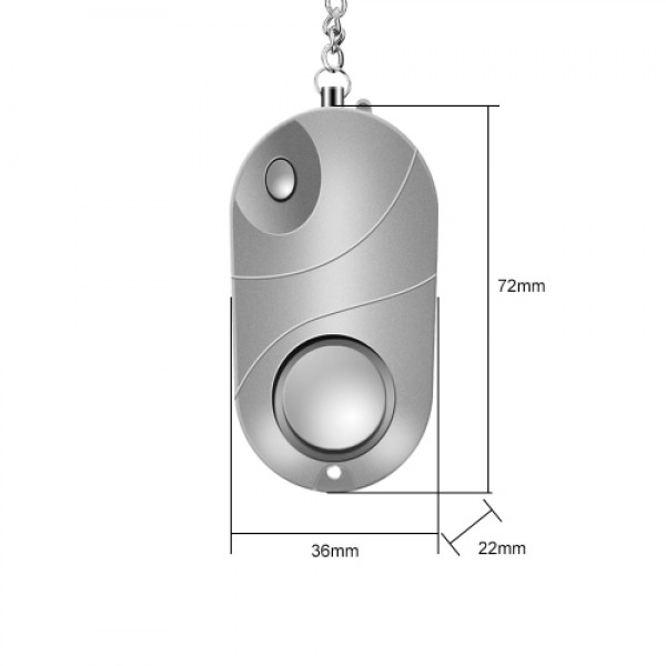 Personal Alarm Emergency 120-130dB Safe Sound Alarm Keychain LED Flashlight