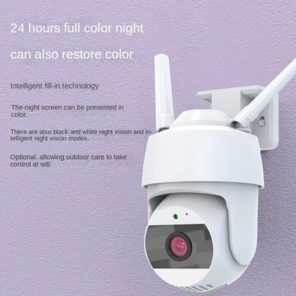 1080P Pan Tilt Outdoor Security Camera Security Camera Outdoor 2MP WiFi Home Surveillance Camera CCTV Camera with Color Night Vi