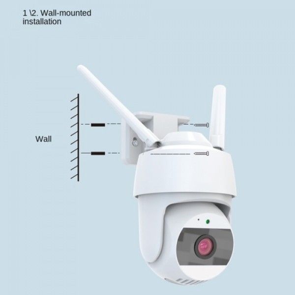 1080P Pan Tilt Outdoor Security Camera Security Camera Outdoor 2MP WiFi Home Surveillance Camera CCTV Camera with Color Night Vi