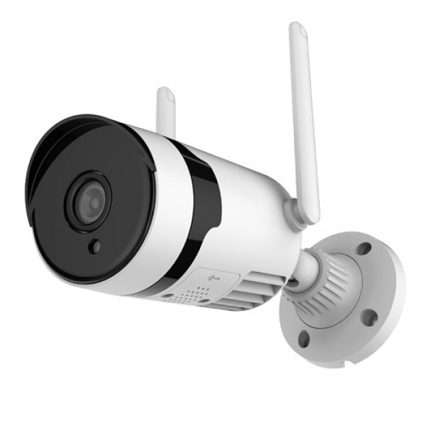 3MP Wireless Security Camera, Outdoor Waterproof WiFi Home Surveillance Bullet Camera with Night Vision, Motion Detection, Two-w