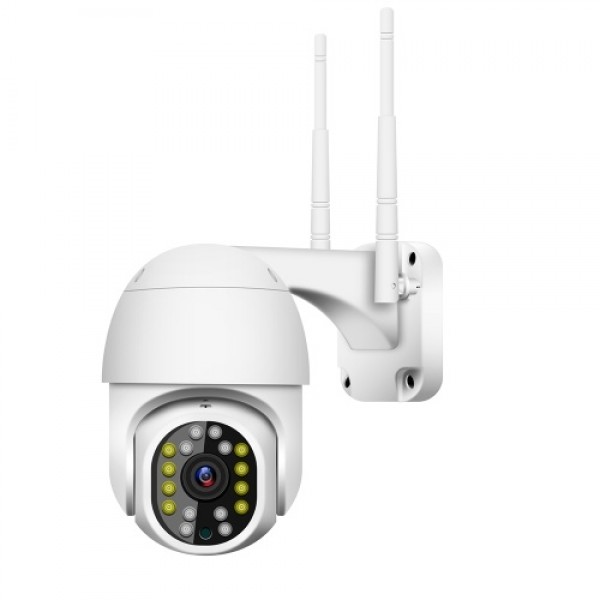 Pan Tilt Outdoor Security Camera 1080P Security Camera Outdoor 2MP WiFi Home Surveillance Camera CCTV Camera with Color Night Vi