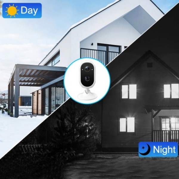 3mp Security Camera  WiFi Wireless  Home Surveillance Camera indoors/Outdoor with 2-Way Audio/Night Vision/Motion Detection/IP66