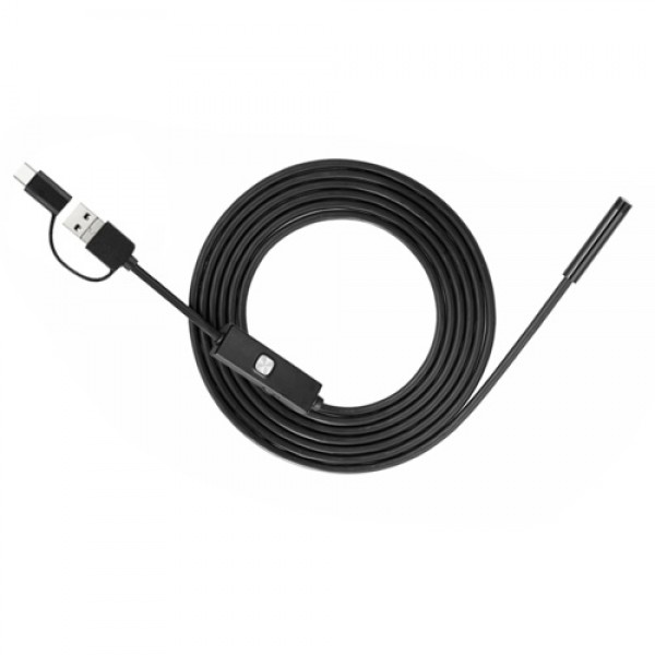 Endoscope 0.3MP Endoscope 3 in 1 Endoscope with Adjustable LEDs 1 meter