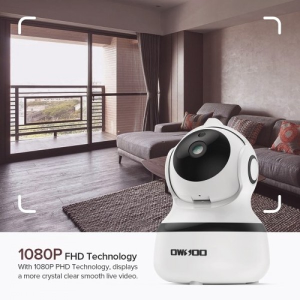 OWSOO 1080P FHD WiFi IP Camera Wireless 2.4 G Security Panoramic Viewing Camera