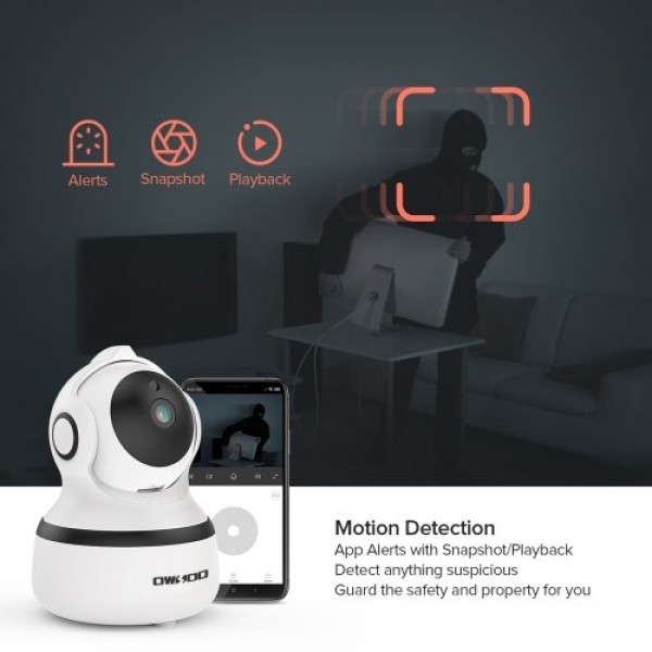 OWSOO 1080P FHD WiFi IP Camera Wireless 2.4 G Security Panoramic Viewing Camera