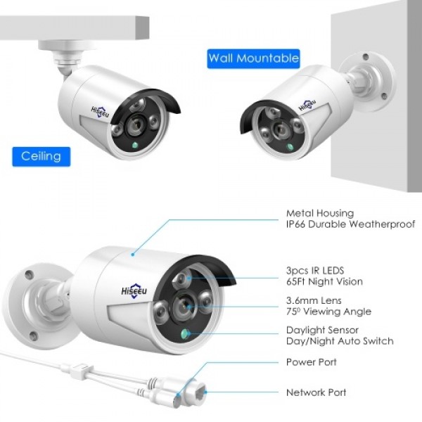 5MP Super HD POE Security Camera