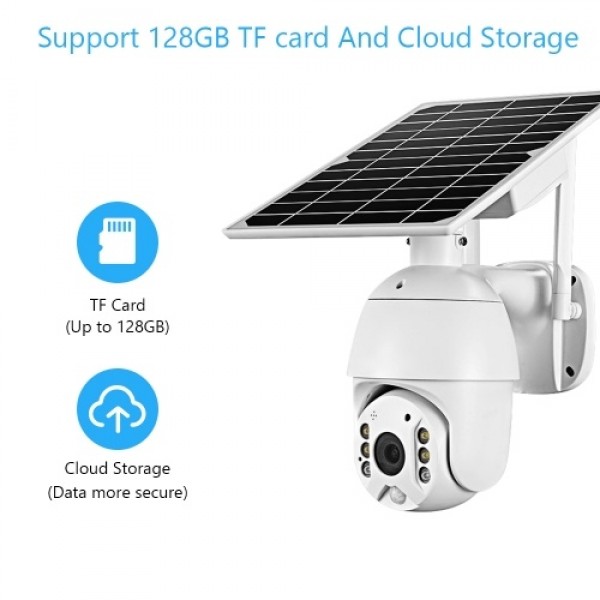 4MP Wireless Solar Panel Security Camera Outdoor Waterproof Surveillance Camera