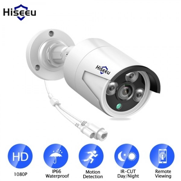 1080P POE IP Camera Outdoor Waterproof Home Security Camera Support Night Vision Motion Detection Remote Access