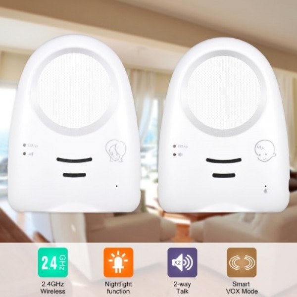 Portable 2.4GHz Wireless Digital Audio Baby Monitor