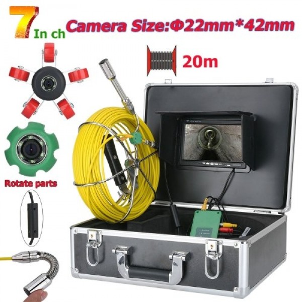 7 inch 22mm Pipe Inspection Video Camera