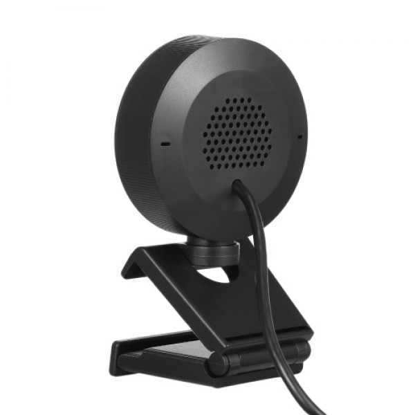 Webcam Streaming 1080P Full HD with Dual Microphone and Ring Light USB Web Camera Stream for Laptop YouTube OBS