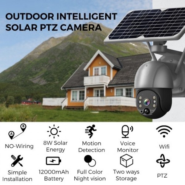 Wireless WiFi  Solar Panel Security Camera