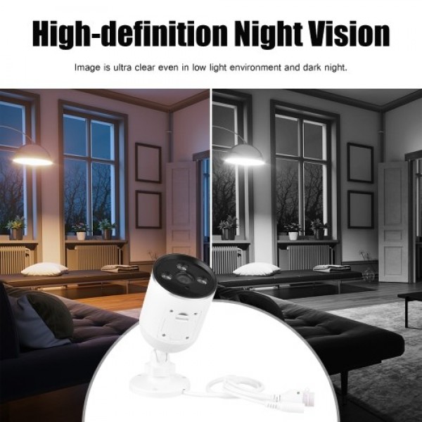 1080P Smart WiFi Camera Wireless Monitor Camera 2MP 130° Viewing Angle Supports Night Vision Motion Detection Two-Way Talk Mobil