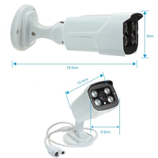 1080P HD Bullet POE IP Camera