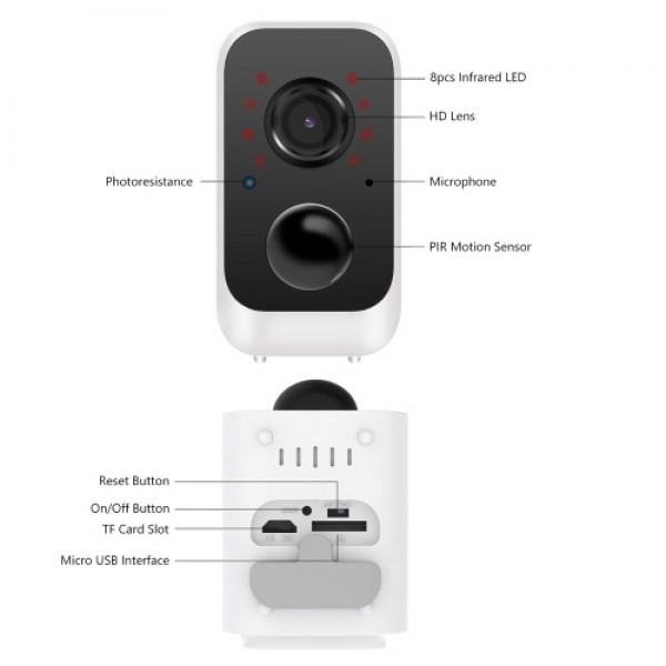 1080P Full HD Rechargeable Battery Security Camera