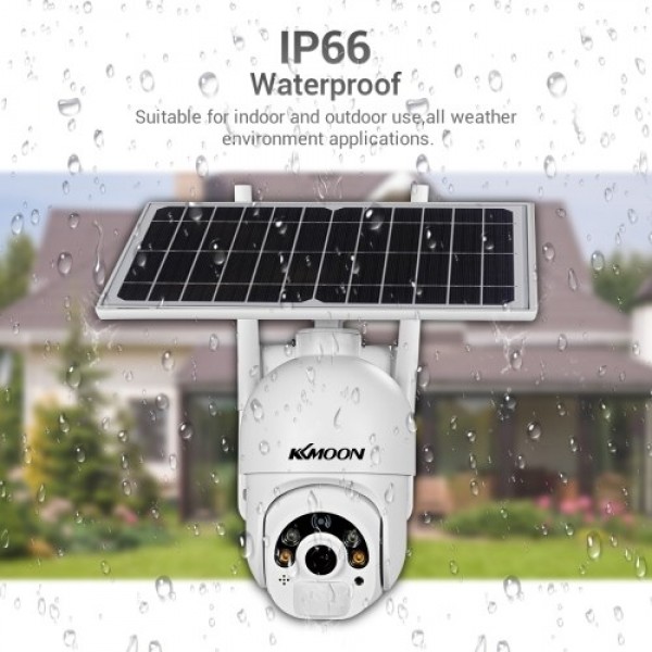 Solar Security Camera 1080P HD Outdoor Wireless WiFi PTZ Surveillance Camera