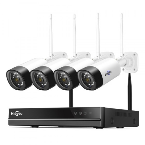 4 Channel 2MP Wireless WiFi Security Camera System