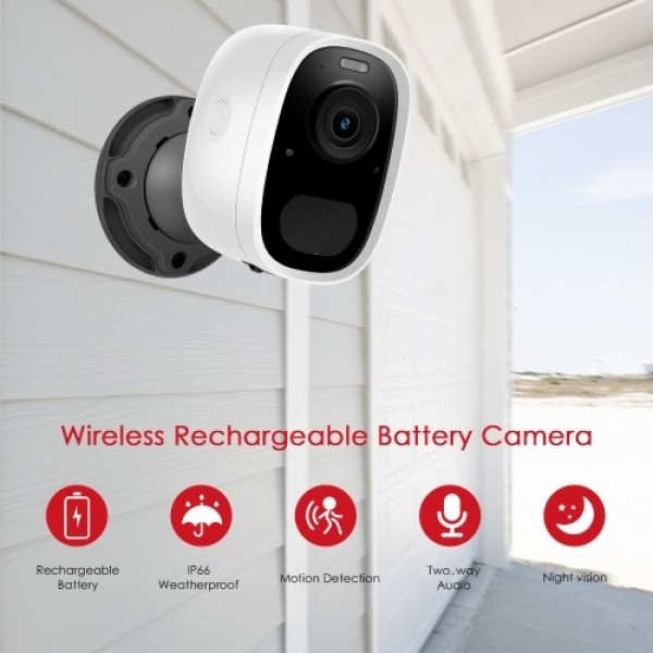 Wireless Rechargeable Battery Camera