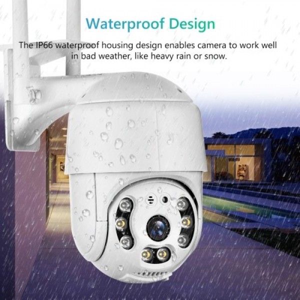 Outdoor PTZ Security Camera 1080P Home Surveillance Camera