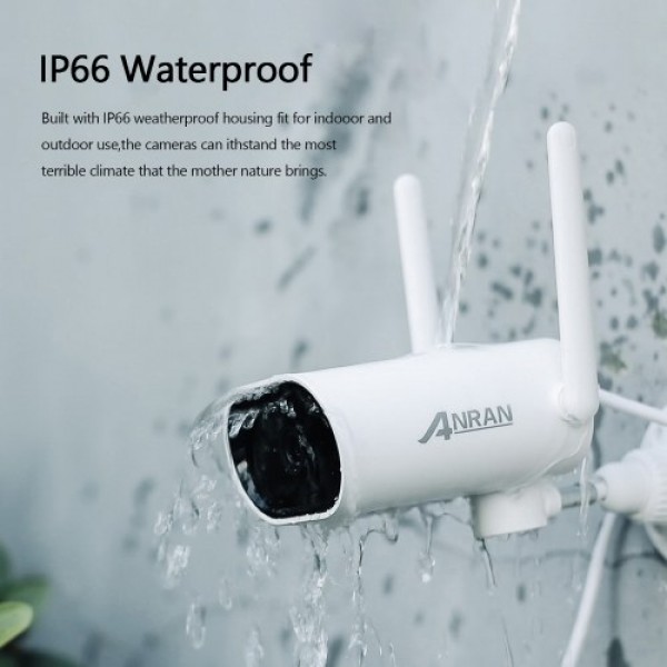 5MP Super HD Wireless WiFi Security Camera Outdoor IP66 Waterproof Surveillance Camera with Night Vision Motion Detection Remote