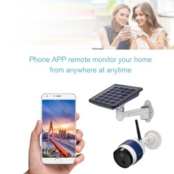 FREECAM C340 Wireless HD 720P WiFi Solar Powered IP Security Camera