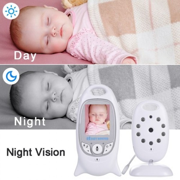 VB601 Video Baby Monitor Wireless Wifi Camera 2 Inches LCD Display Two Way Audio Talk Auto Night Vision Baby/Pet/Home Security C