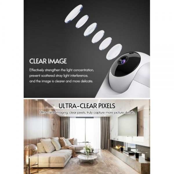 1080P Smart WiFi Camera Indoor Wireless Security Camera 355° Rotatable Auto Tacking Two-Way Talk Night Vision Motion