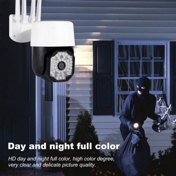 45 Lights Outdoor Rotatable Wireless Network Camera 1080P Voice Intercom HD Night Vision No Dead Angle Camera Support Motion Det