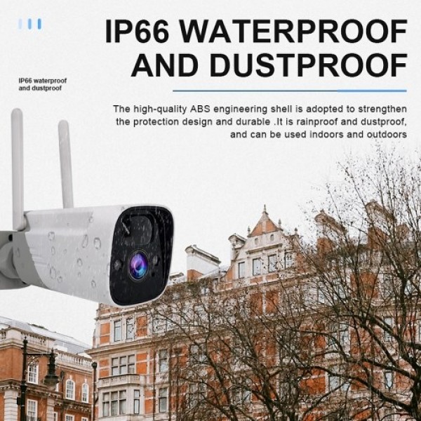 2MP WiFi Battery Security Camera  Wireless 1080P Home Surveillance Camera