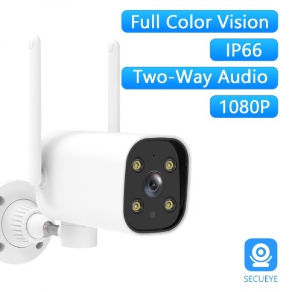 1080P Pan Rotating 180°Wireless Security Camera 2MP WiFi Surveillance Camera supports Two-way Audio Night Vision Motion Detectio