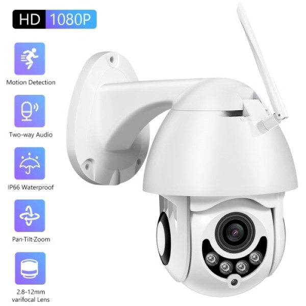 2MP Wireless WiFi PTZ Camera